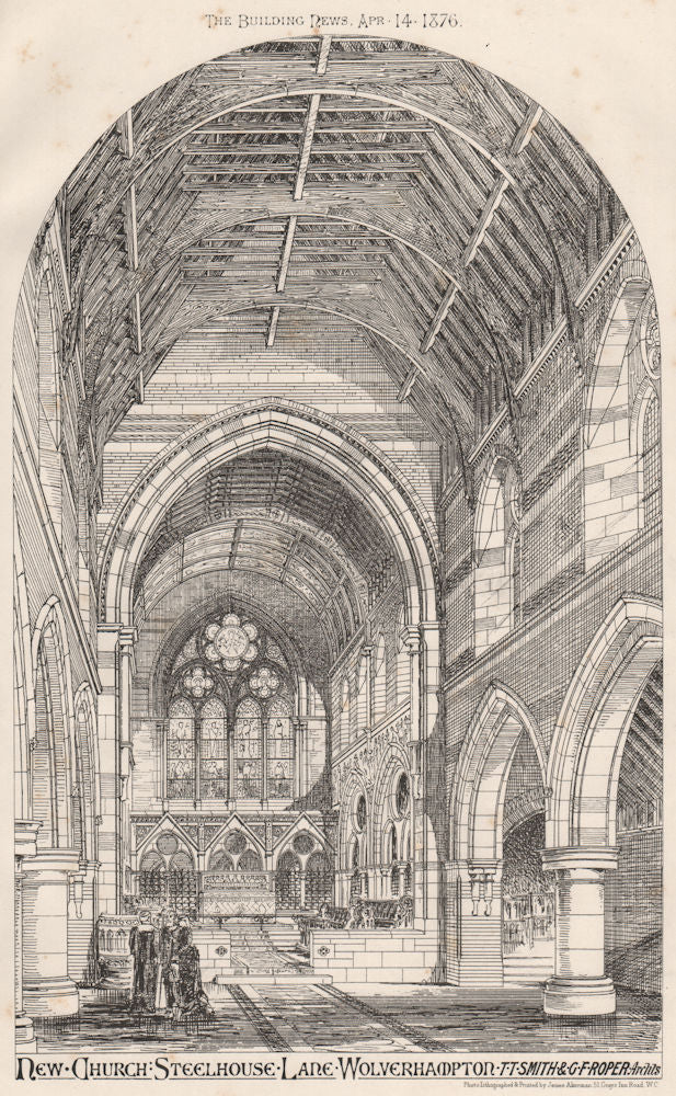 Steelhouse Lane church, Wolverhampton; Smith & Roper Archts. Staffordshire 1876